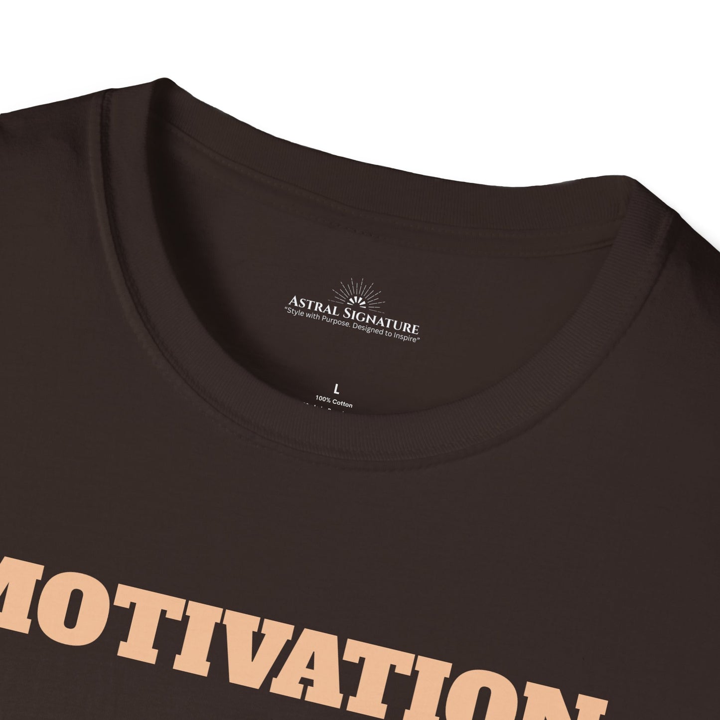 Motivation Tee, Essence Style Unisex Softstyle T-Shirt, White Label by Astral Signature