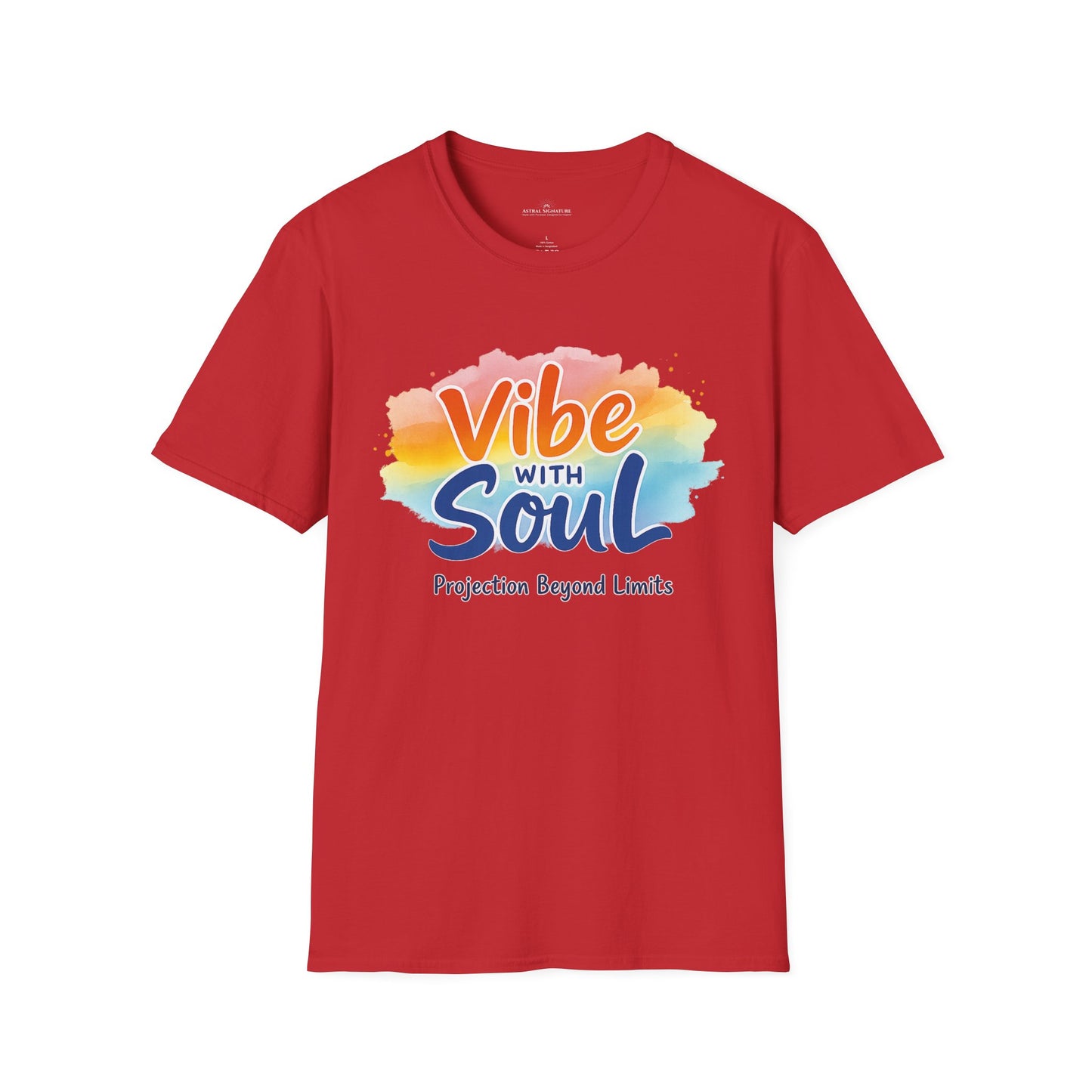 Vibe with Soul Tee, Motivational Unisex Softstyle T-Shirt by Astral Signature