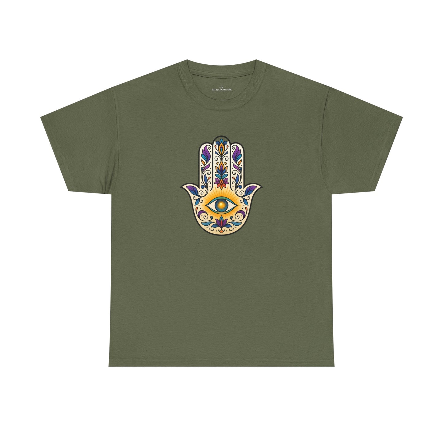 Hamsa Protective Symbol Tee - Astral Signature