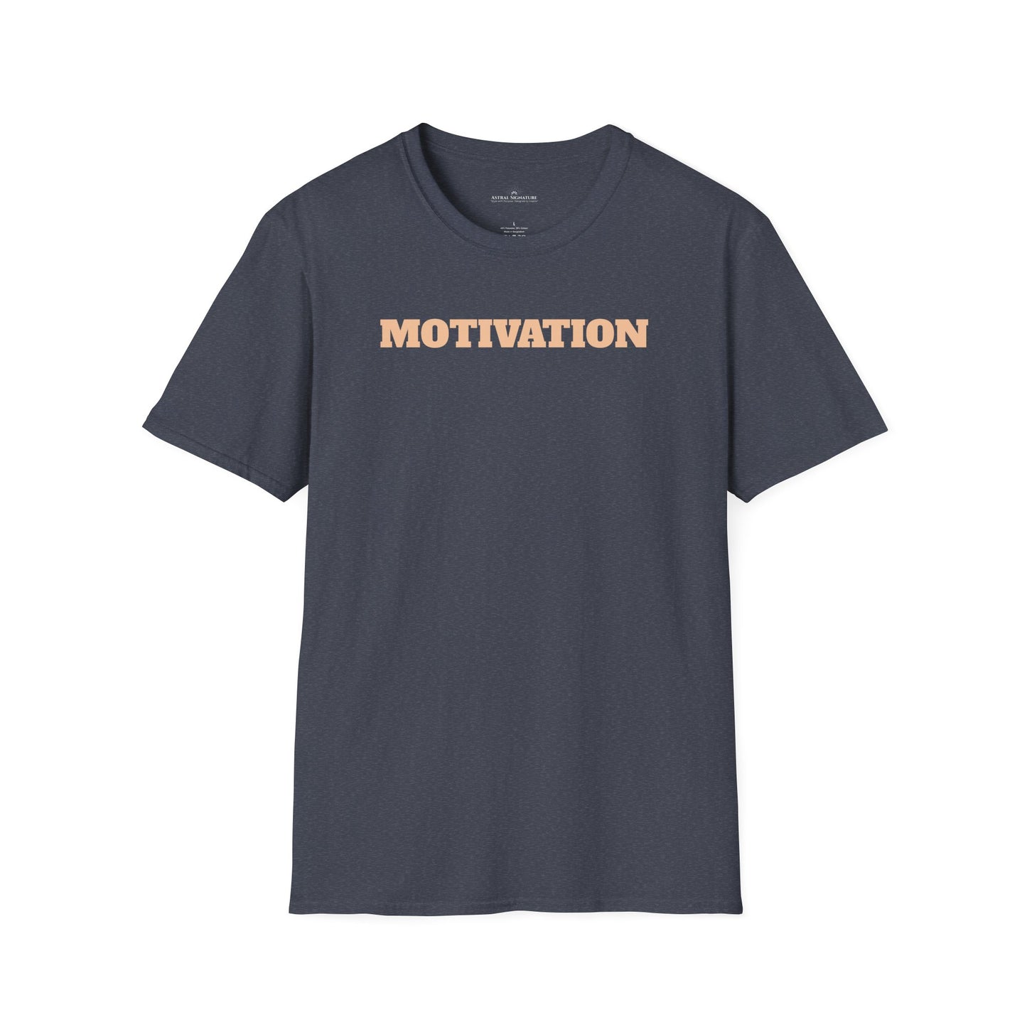 Motivation Tee, Essence Style Unisex Softstyle T-Shirt, White Label by Astral Signature