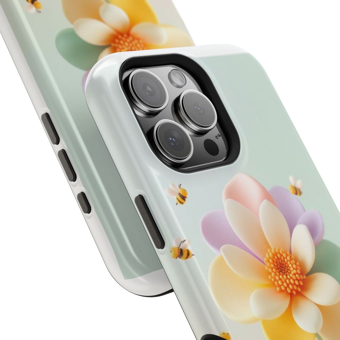 Phone Case Impact-Resistant, Calming 3D Flower Phone Case Impact-Resistant Case for Kids and Adults - Astral Signature