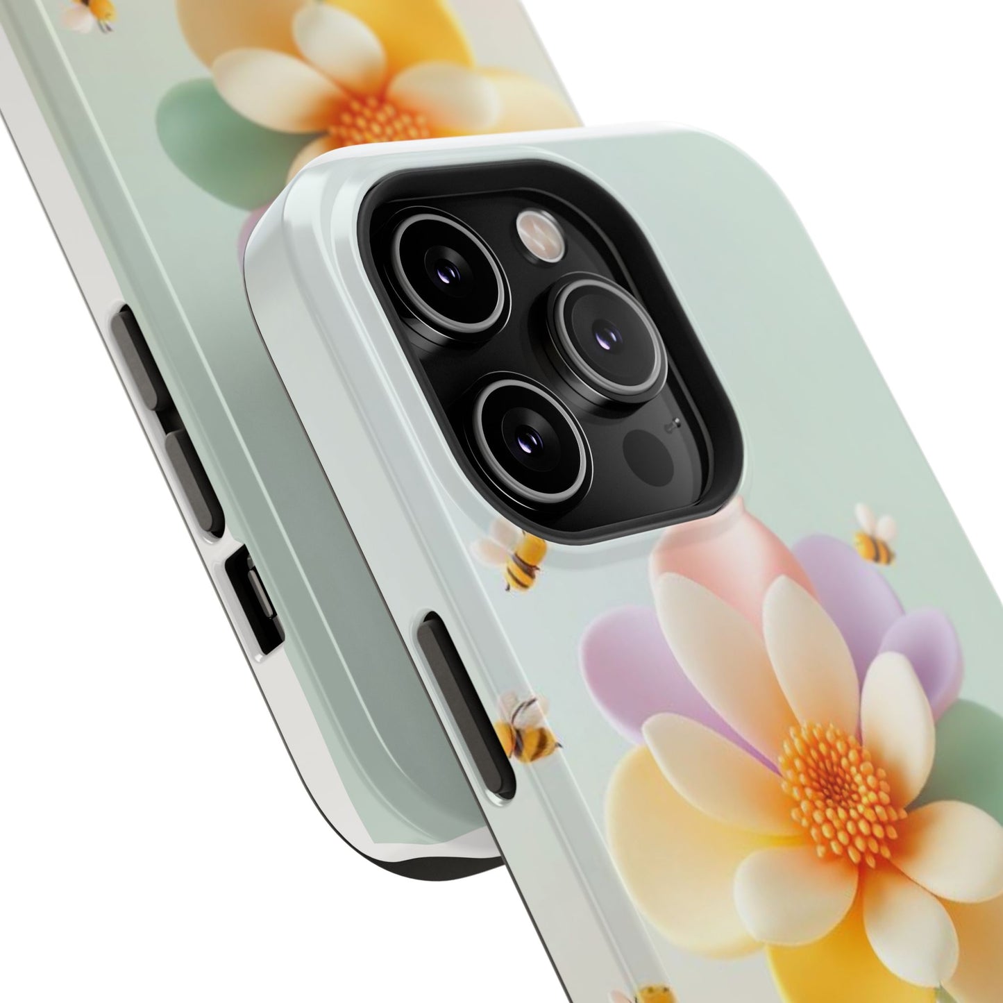 Phone Case Impact-Resistant, Calming 3D Flower Phone Case Impact-Resistant Case for Kids and Adults - Astral Signature