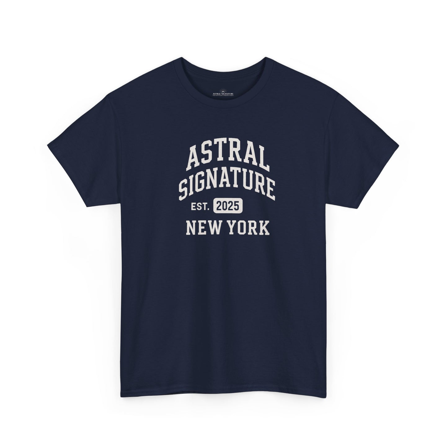 Astral Signature Tee Est. New York 2025, T-shirts in darker colors by Astral Signature