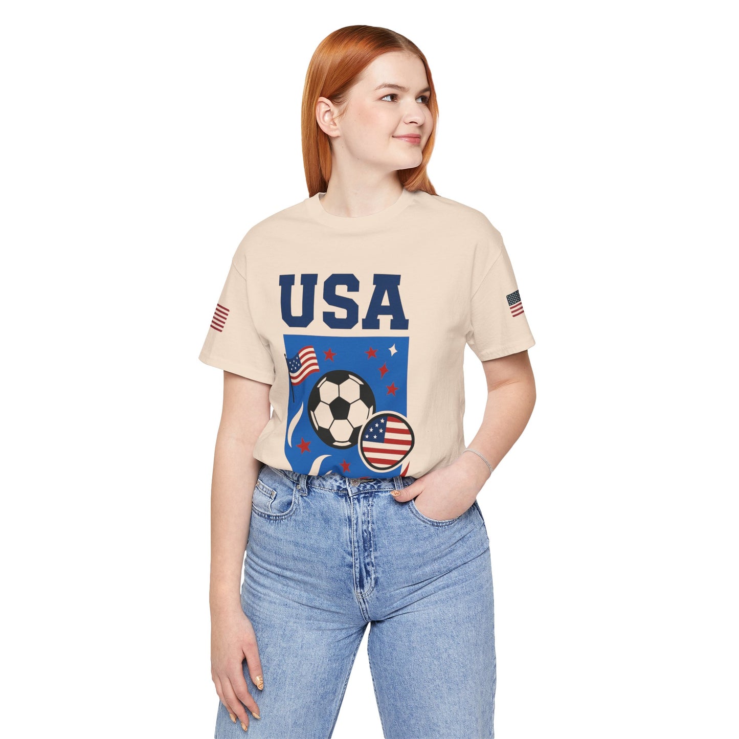 Casual Fashion T-Shirt - GO USA Team Tee, World Cup 2026 Limited Edition