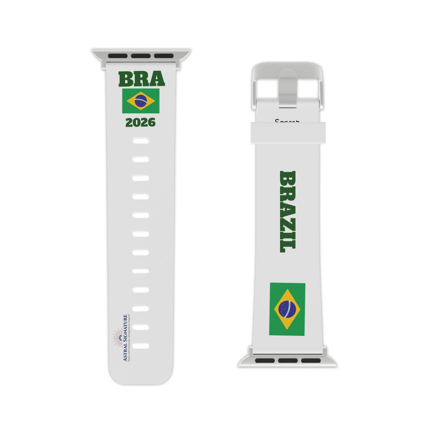 Watch Band BRAZIL Flag Strap World Cup USA 2026 Limited Edition