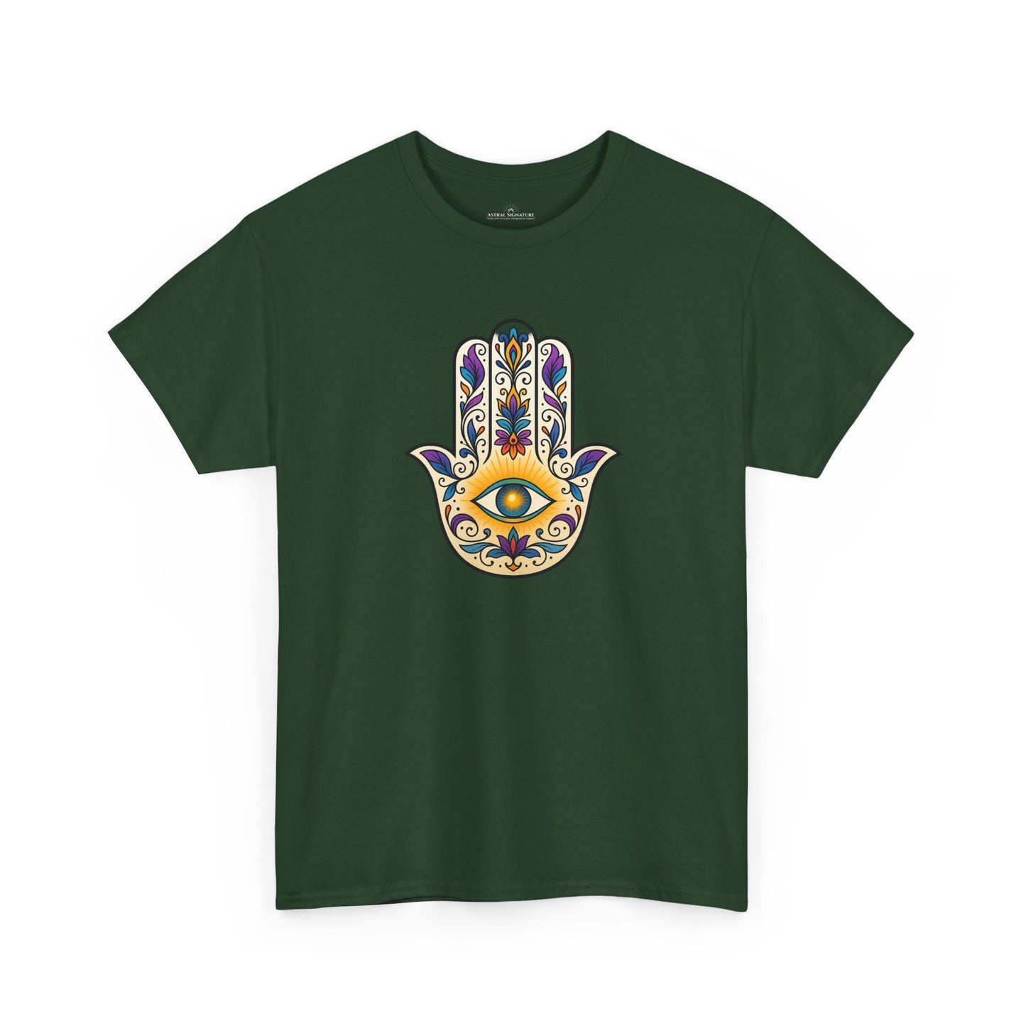 Hamsa Protective Symbol Tee - Astral Signature