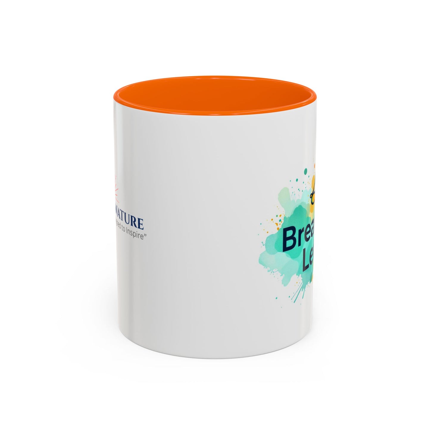 Breathe in and Let go Motivational and Inspirational Coffee Mug by Astral Signature