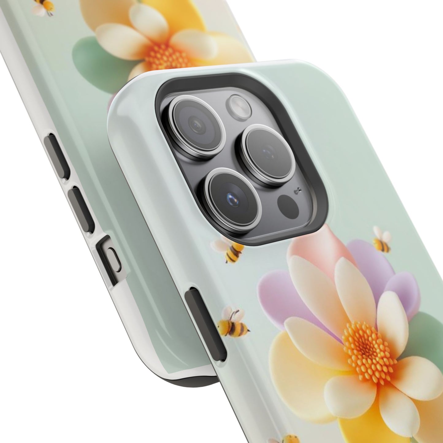 Phone Case Impact-Resistant, Calming 3D Flower Phone Case Impact-Resistant Case for Kids and Adults - Astral Signature