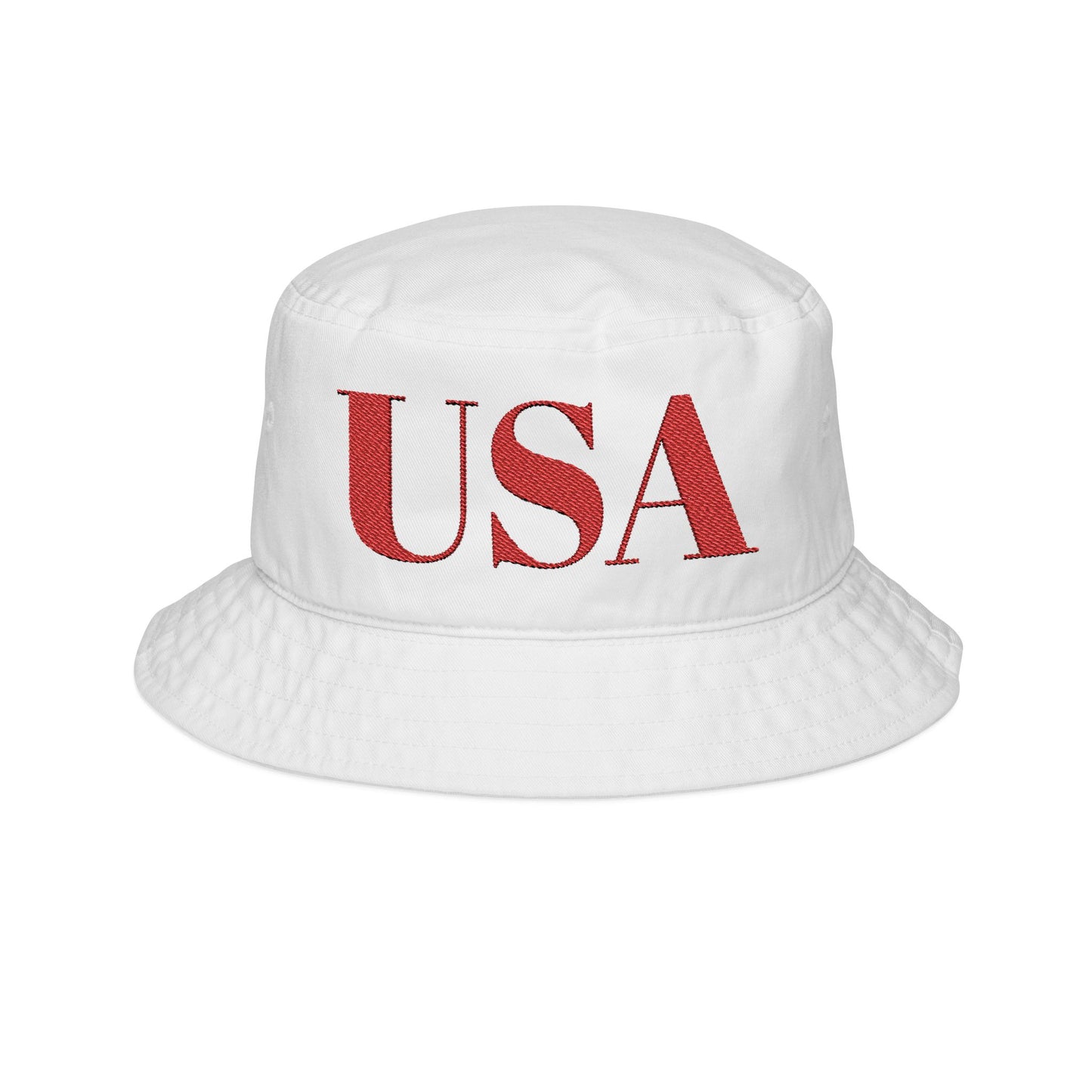 USA Embroidered Bucket Hat – Stylish Sun Protection for Summer Adventures