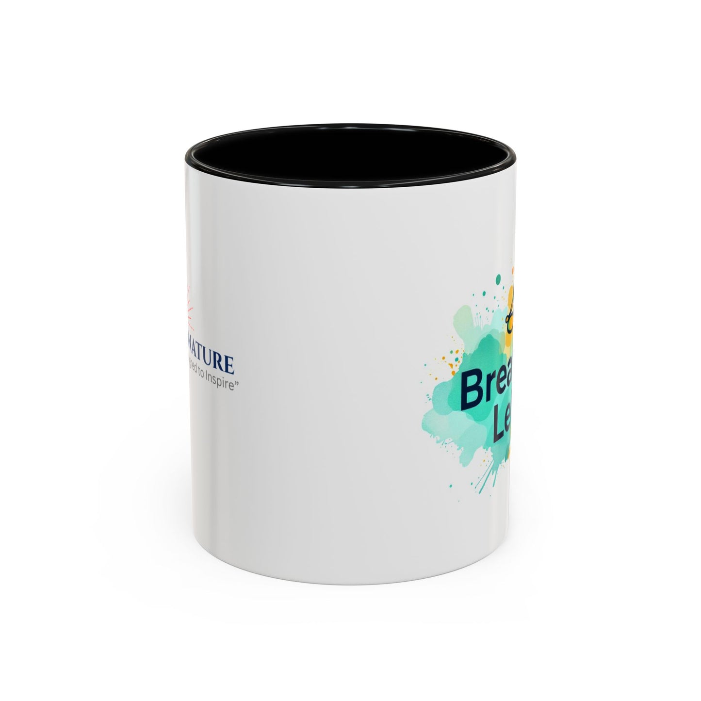 Breathe in and Let go Motivational and Inspirational Coffee Mug by Astral Signature