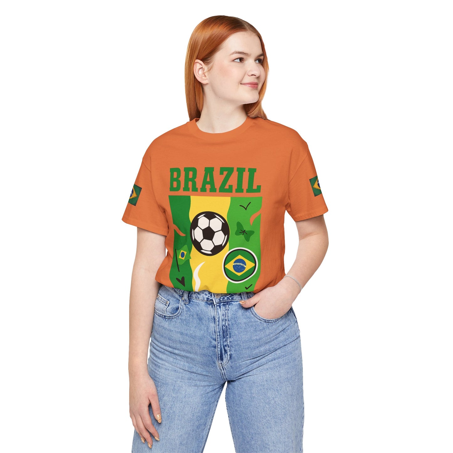 Casual Fashion T-Shirt - GO BRAZIL Team Tee - USA World Cup 2026 Limited Edition