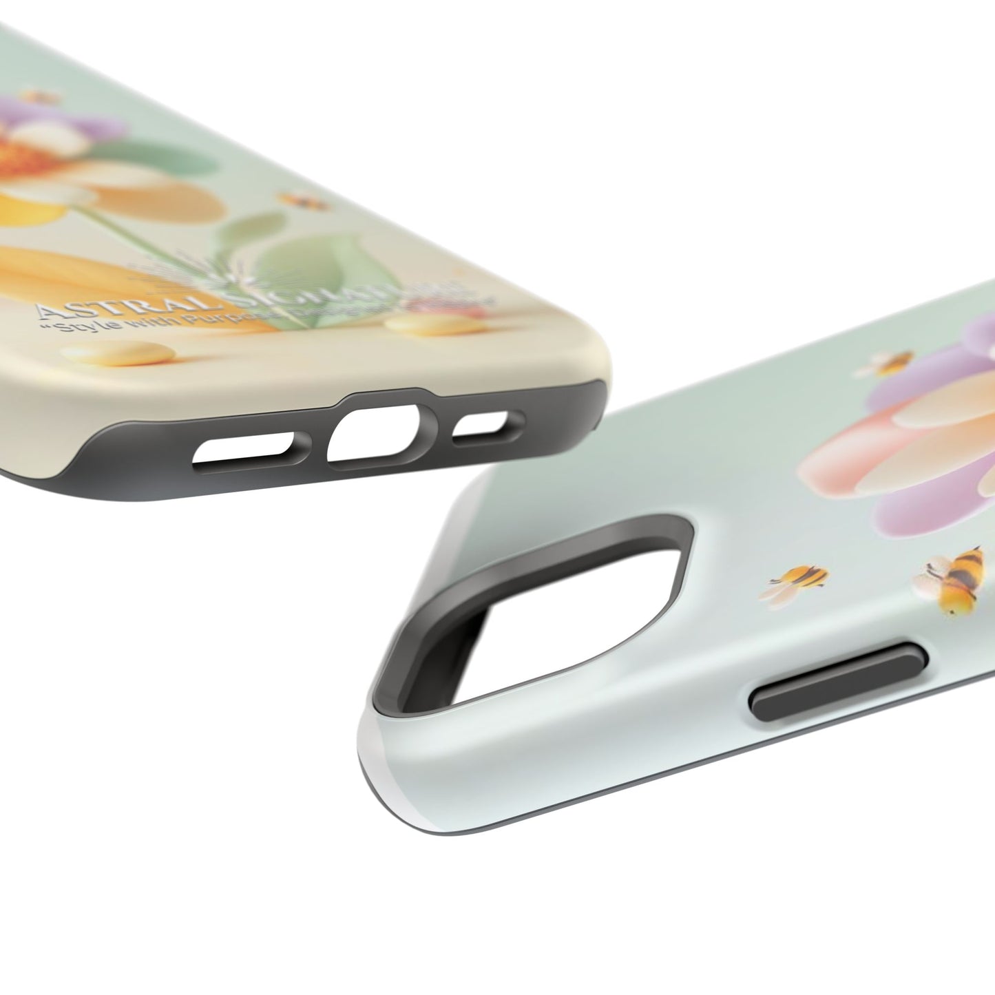 Phone Case Impact-Resistant, Calming 3D Flower Phone Case Impact-Resistant Case for Kids and Adults - Astral Signature