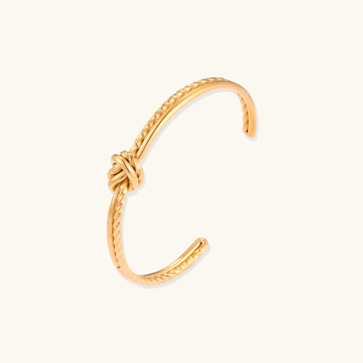Golden Knot Cuff – 18K Gold-Plated Stainless Steel | Astral Signature™