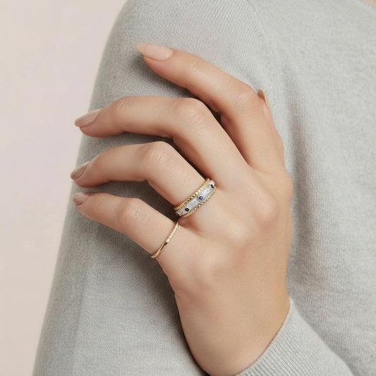 Azure Dreams Band Ring