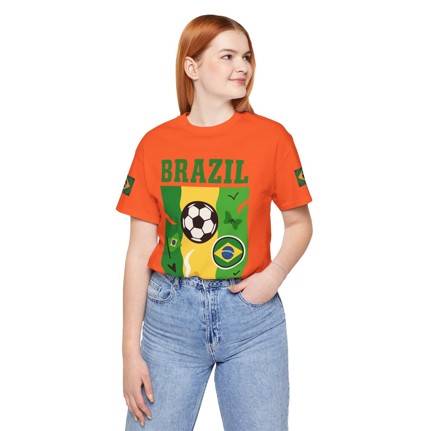 Casual Fashion T-Shirt - GO BRAZIL Team Tee - USA World Cup 2026 Limited Edition