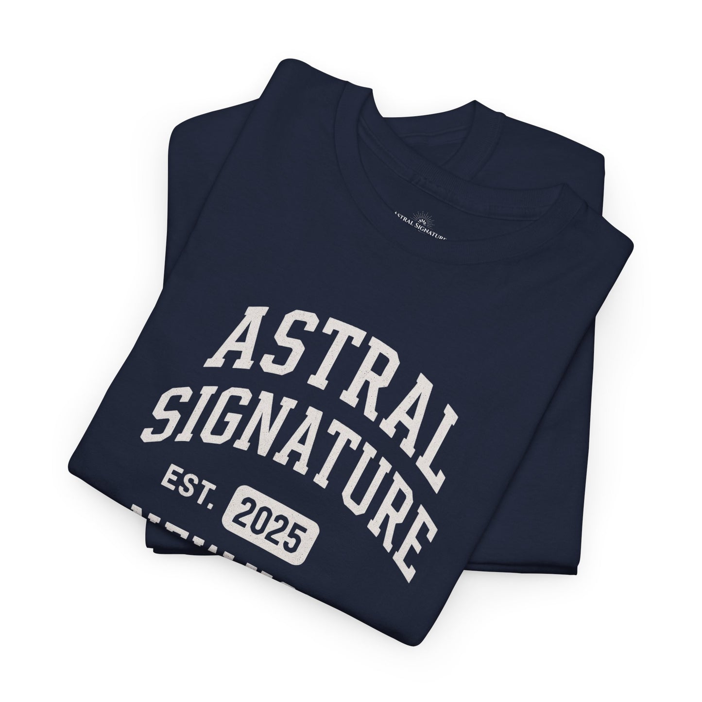Astral Signature Tee Est. New York 2025, T-shirts in darker colors by Astral Signature