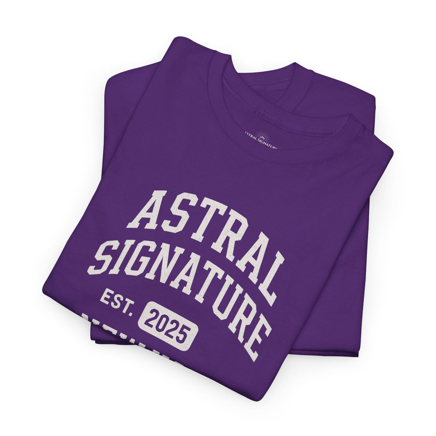 Astral Signature Tee Est. New York 2025, T-shirts in darker colors by Astral Signature