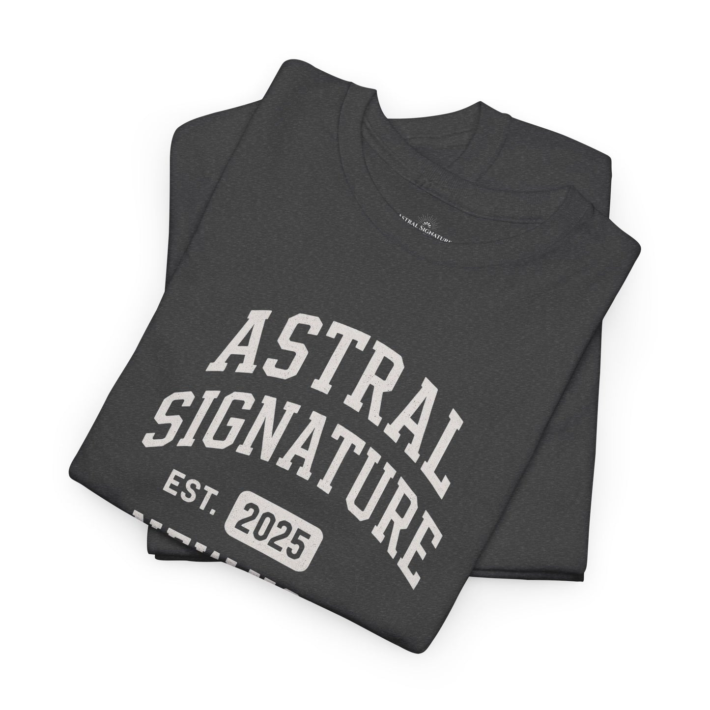 Astral Signature Tee Est. New York 2025, T-shirts in darker colors by Astral Signature