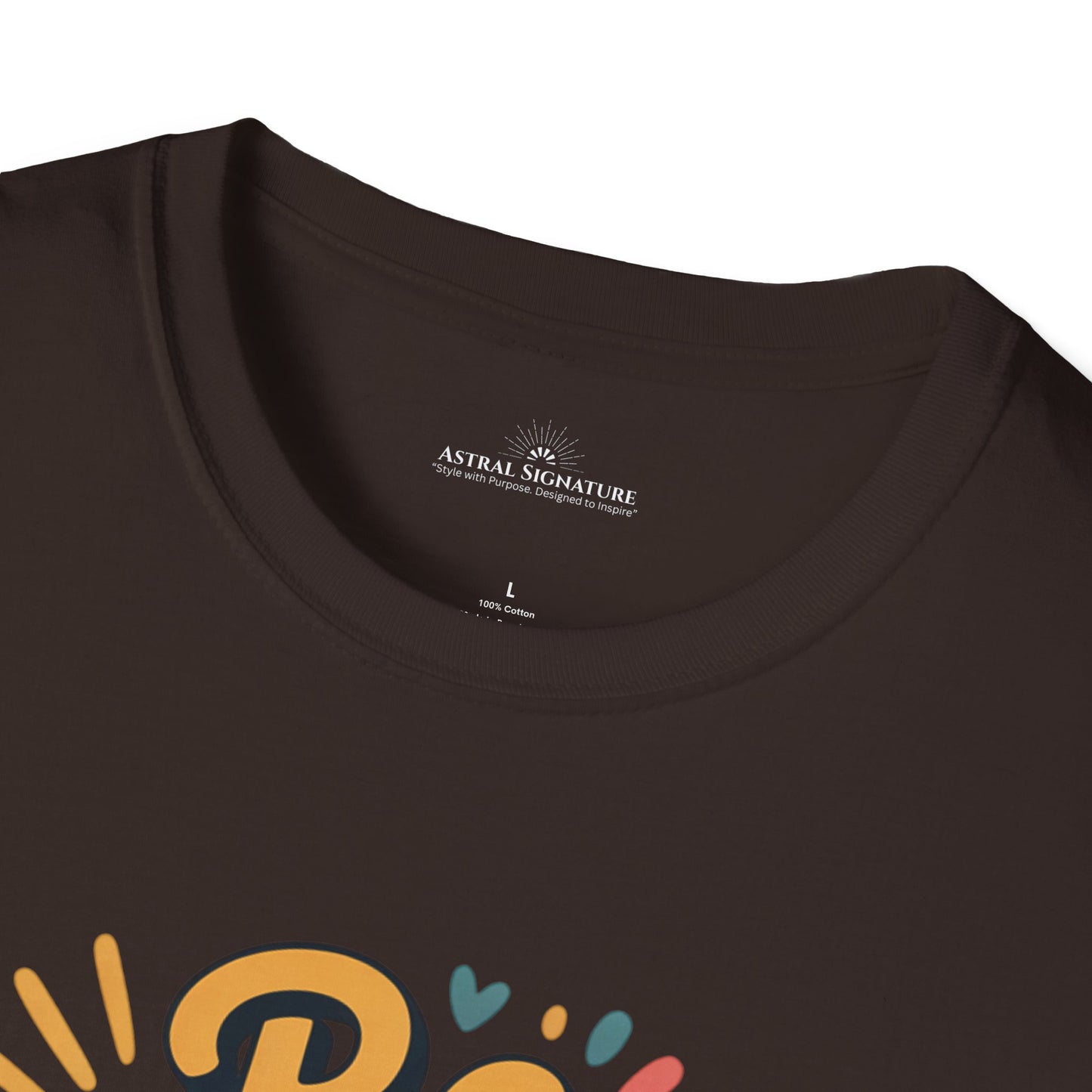 Be Happy and Shine Tee, T-Shirt  in darker colors by Astral Signature