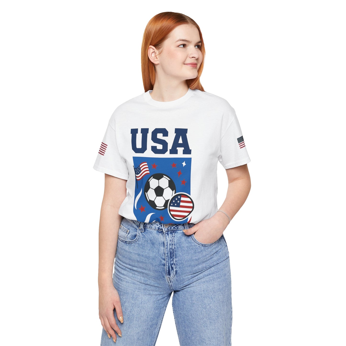 Casual Fashion T-Shirt - GO USA Team Tee, World Cup 2026 Limited Edition