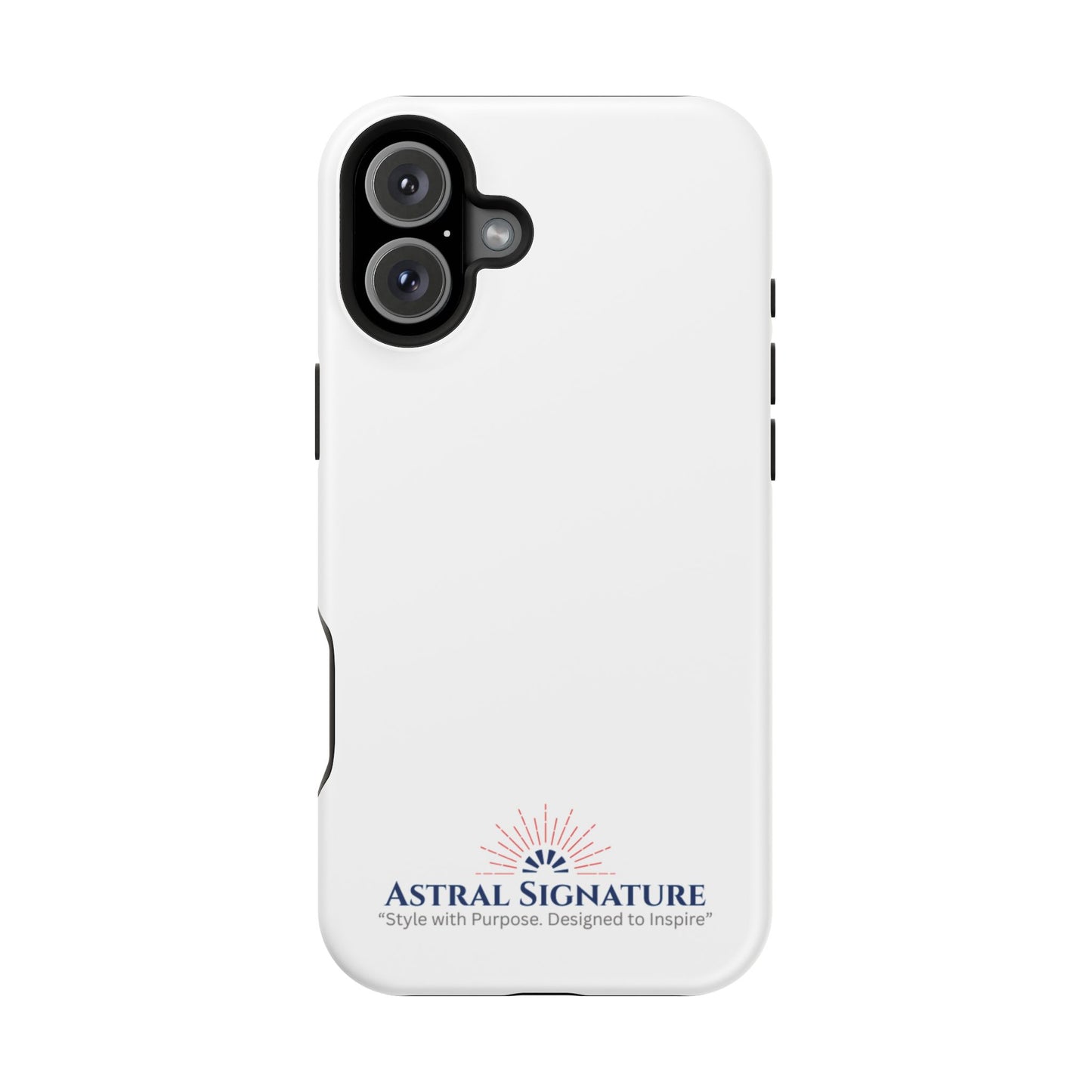 White Phone Case - Impact-Resistant White iPhone & Samsung Galaxy Case by Astral Signature