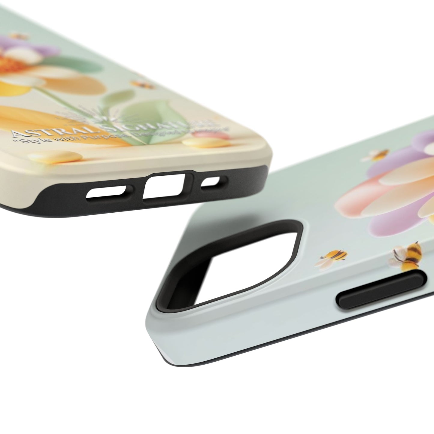 Phone Case Impact-Resistant, Calming 3D Flower Phone Case Impact-Resistant Case for Kids and Adults - Astral Signature