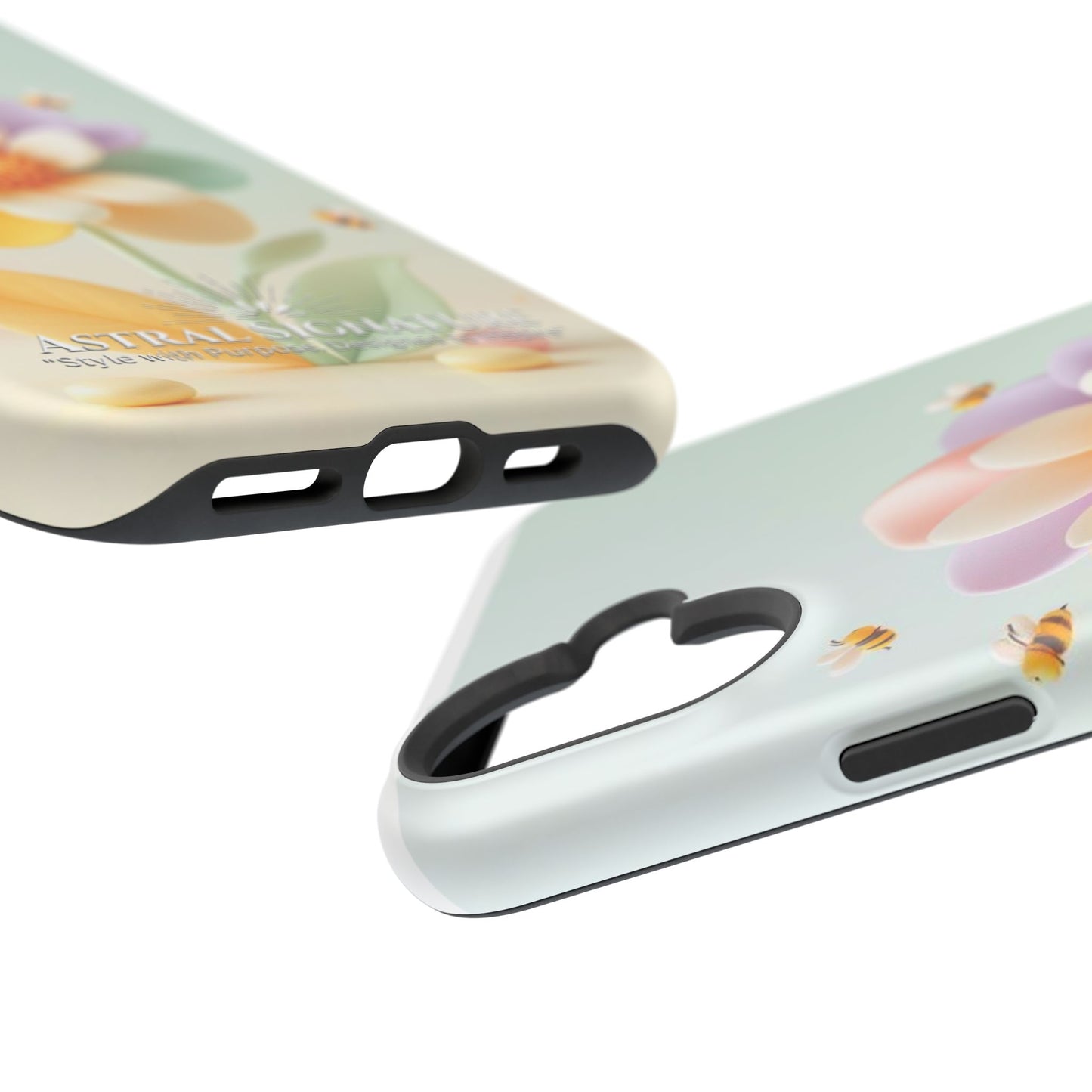 Phone Case Impact-Resistant, Calming 3D Flower Phone Case Impact-Resistant Case for Kids and Adults - Astral Signature