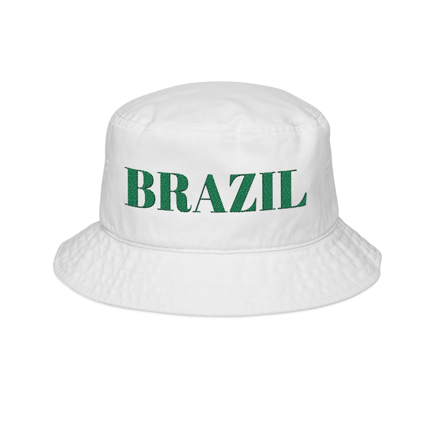 Brazil Embroidered Bucket Hat – Stylish Sun Protection for Summer Adventures