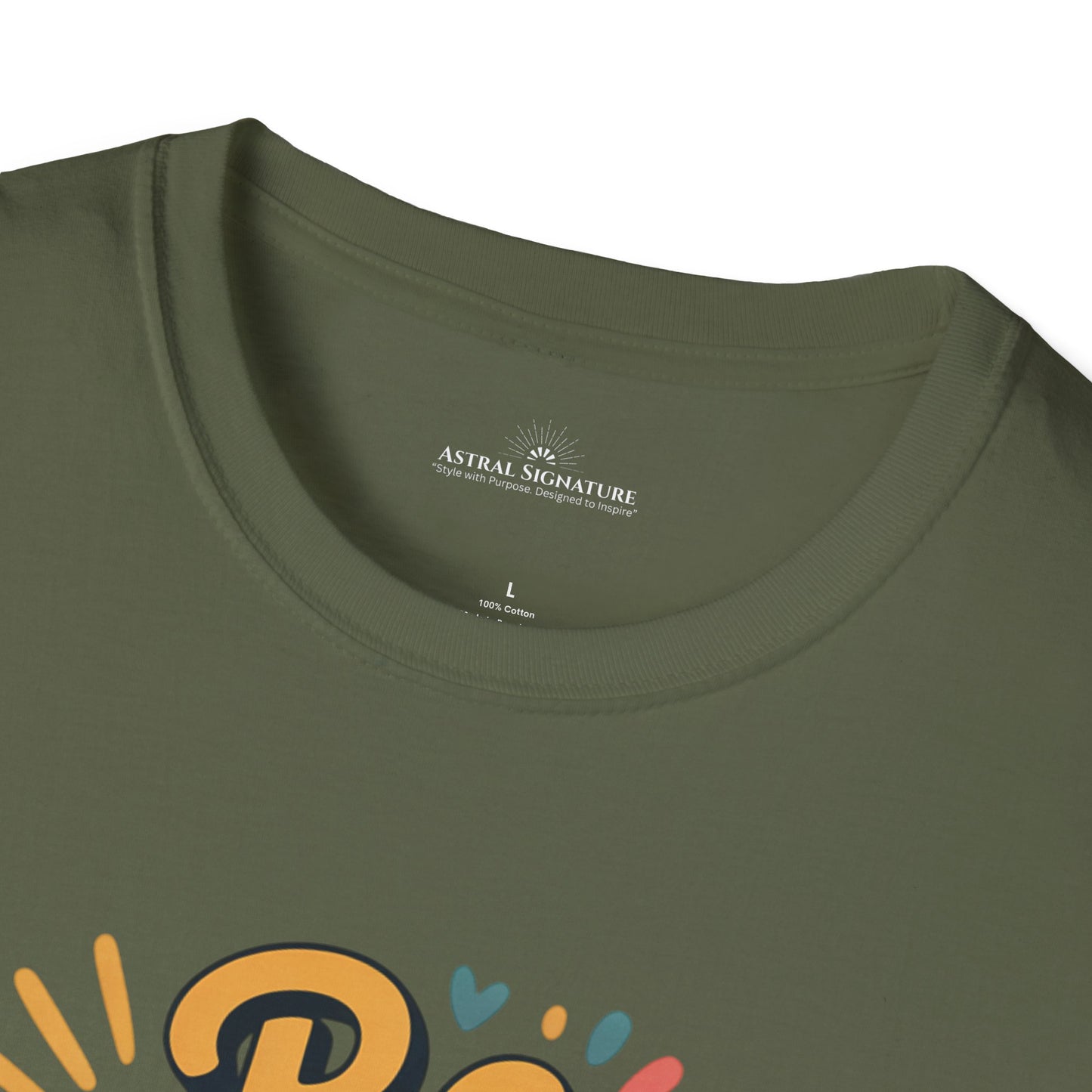 Be Happy and Shine Tee, T-Shirt  in darker colors by Astral Signature