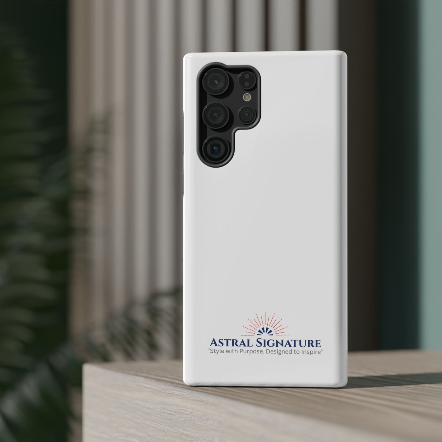 White Phone Case - Impact-Resistant White iPhone & Samsung Galaxy Case by Astral Signature