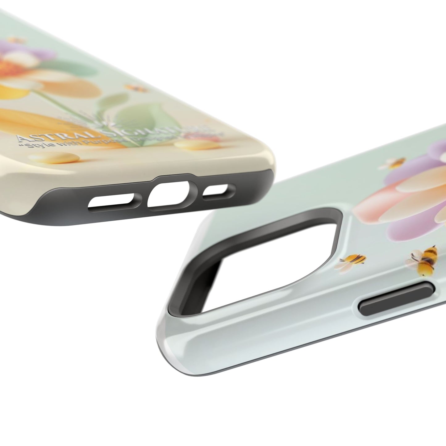 Phone Case Impact-Resistant, Calming 3D Flower Phone Case Impact-Resistant Case for Kids and Adults - Astral Signature