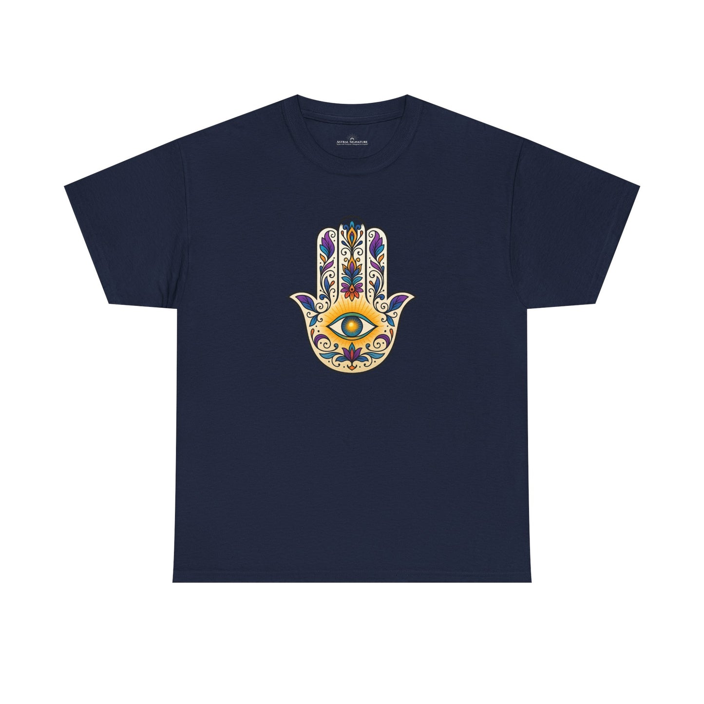 Hamsa Protective Symbol Tee - Astral Signature