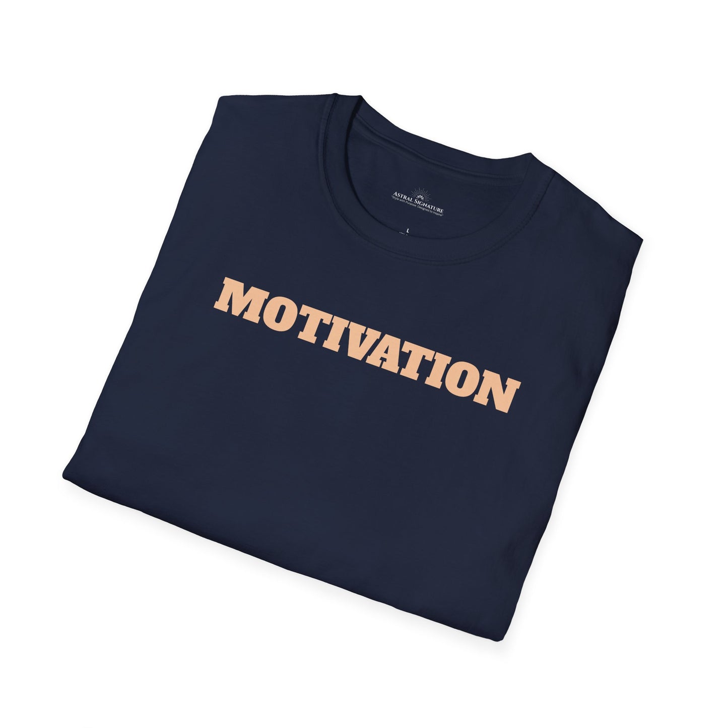 Motivation Tee, Essence Style Unisex Softstyle T-Shirt, White Label by Astral Signature
