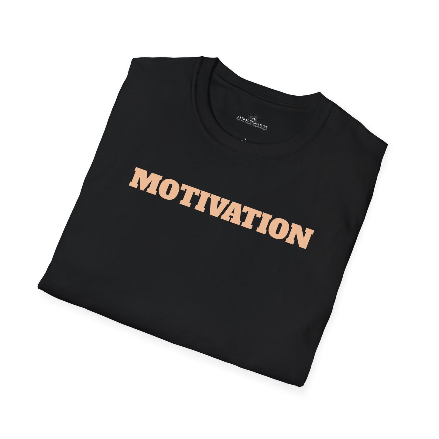 Motivation Tee, Essence Style Unisex Softstyle T-Shirt, White Label by Astral Signature