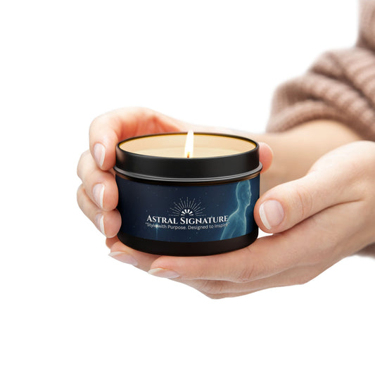 Eco-Friendly Aromatherapy Tin Candles , Relaxation Decor, Gift for Meditation, Birthday, Home Fragrance by Astral Signature