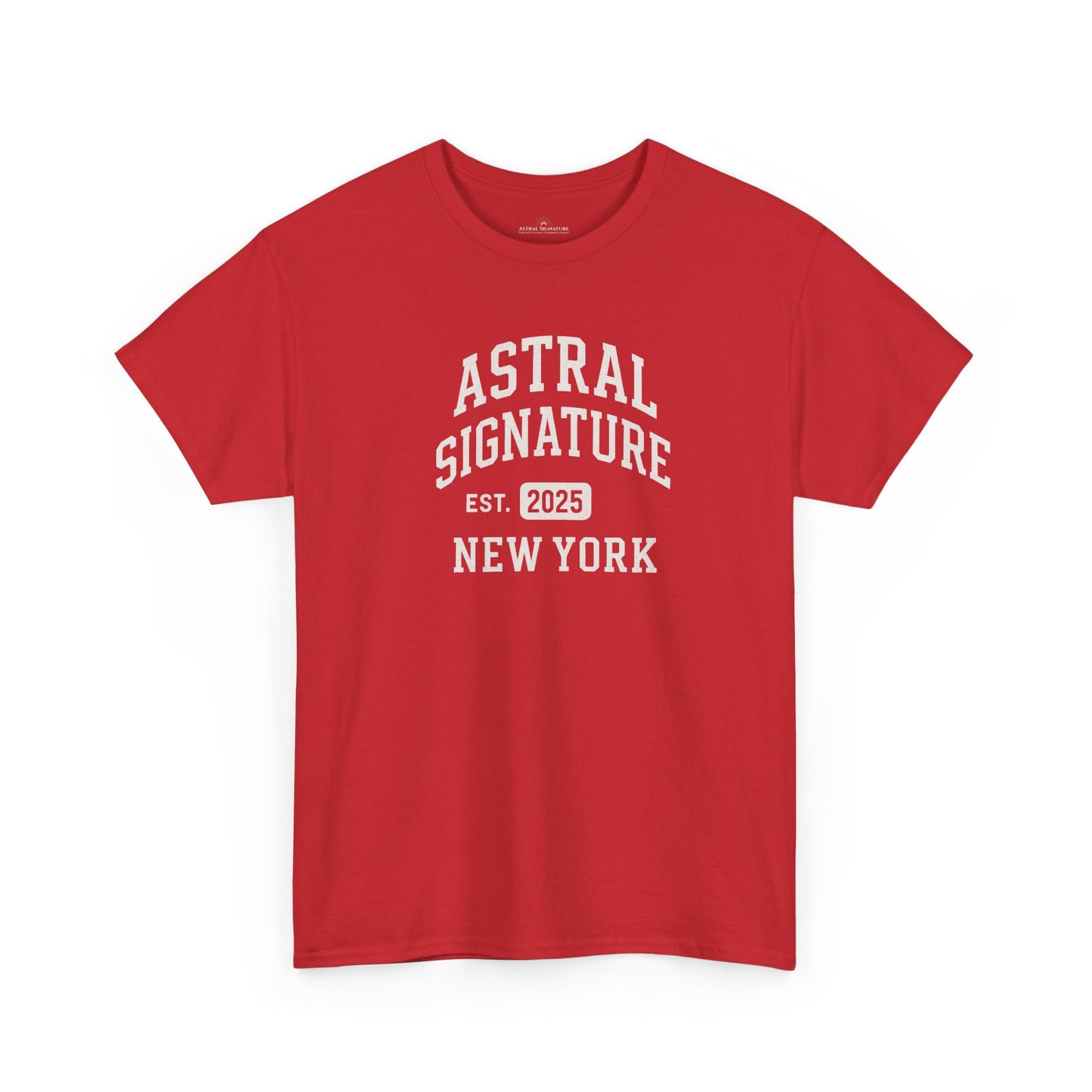 Astral Signature Tee Est. New York 2025, T-shirts in darker colors by Astral Signature