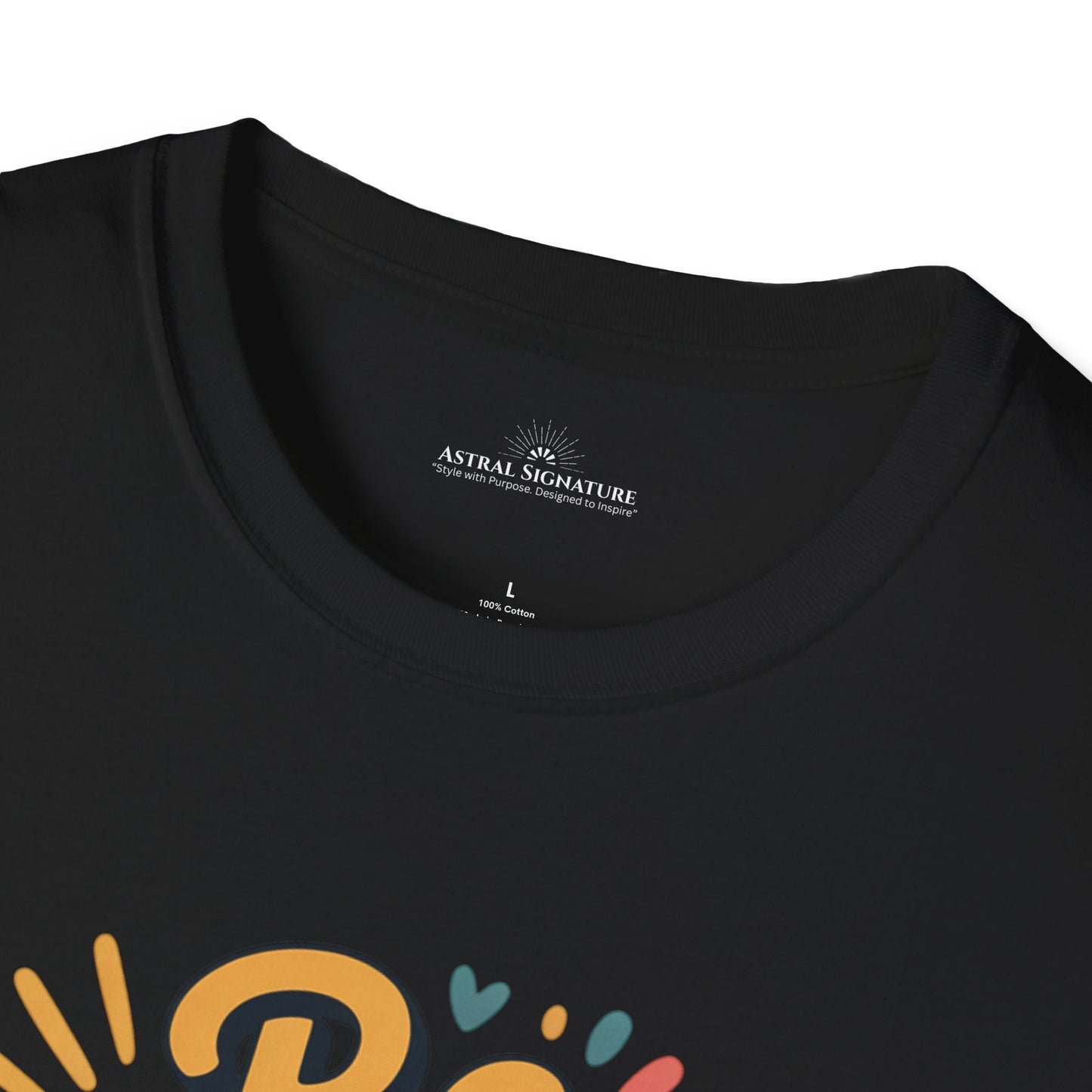 Be Happy and Shine Tee, T-Shirt  in darker colors by Astral Signature