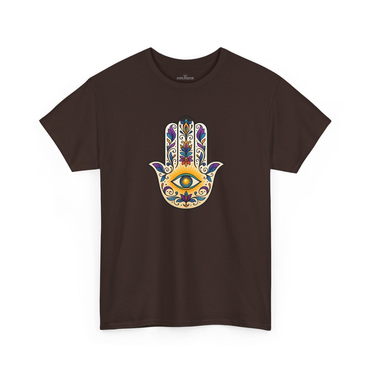 Hamsa Protective Symbol Tee - Astral Signature
