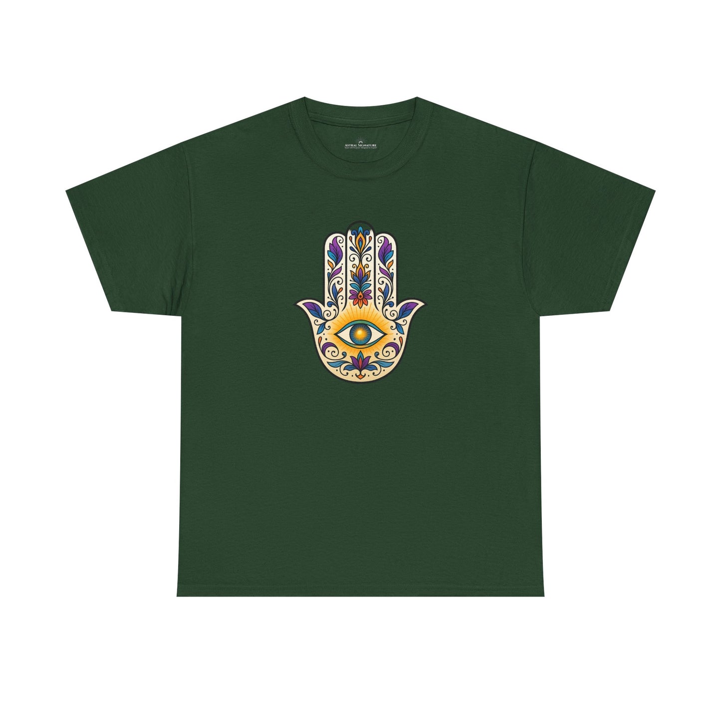 Hamsa Protective Symbol Tee - Astral Signature