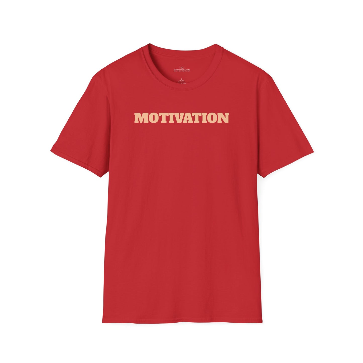 Motivation Tee, Essence Style Unisex Softstyle T-Shirt, White Label by Astral Signature