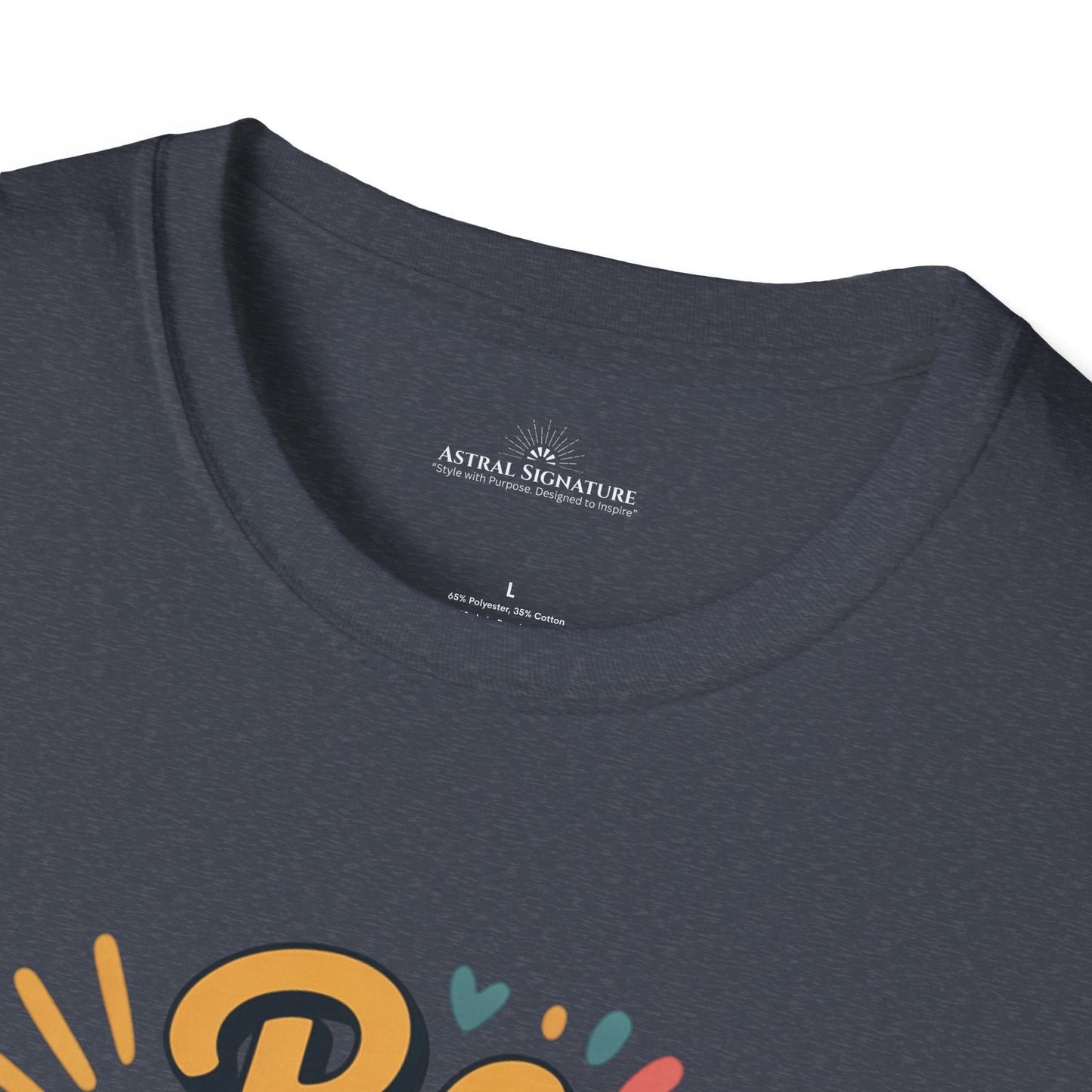 Be Happy and Shine Tee, T-Shirt  in darker colors by Astral Signature