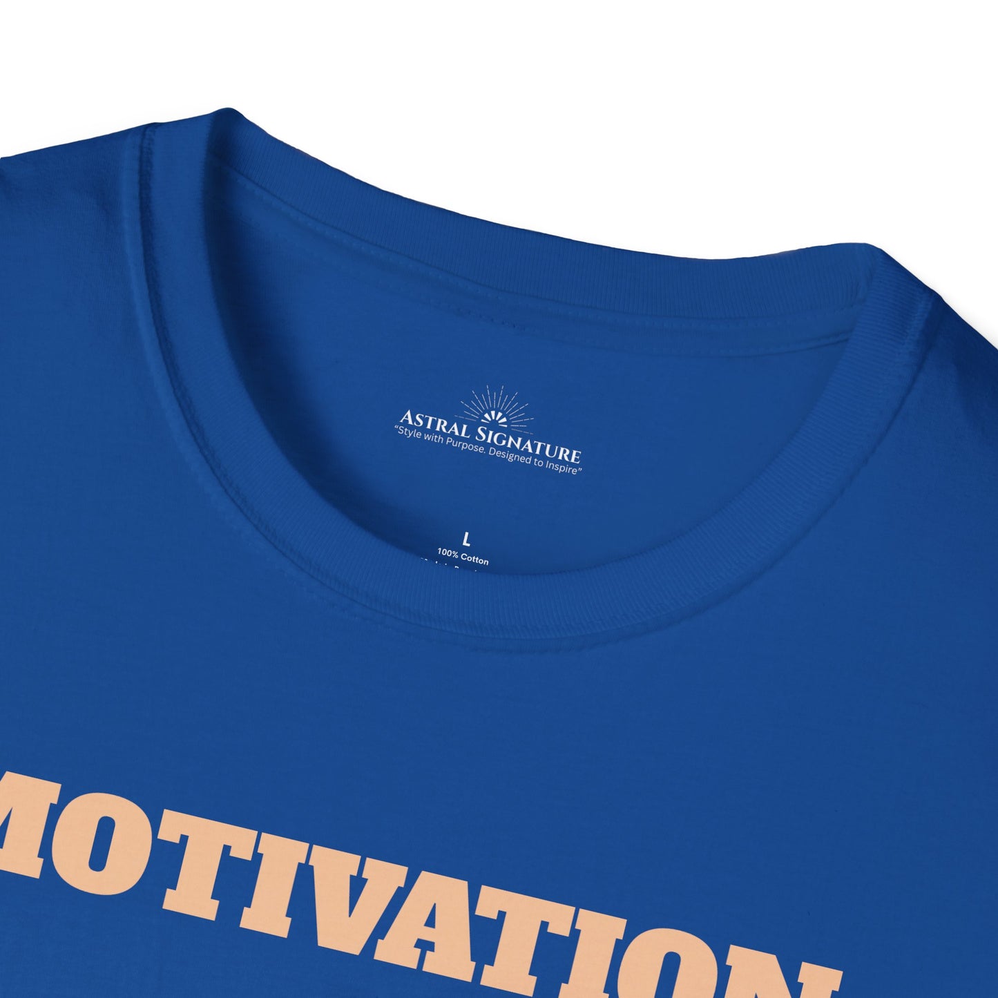 Motivation Tee, Essence Style Unisex Softstyle T-Shirt, White Label by Astral Signature