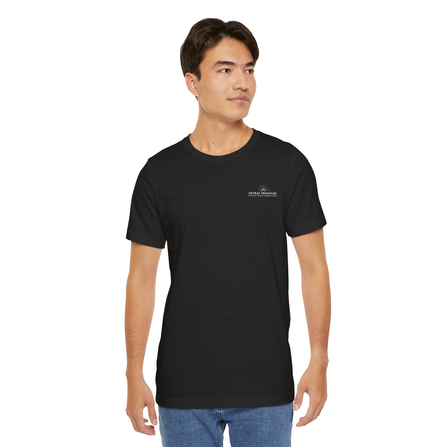 Astral Signature Tee, Unisex T-shirt in darker Colors, Gift for Friends, by Astral Signature