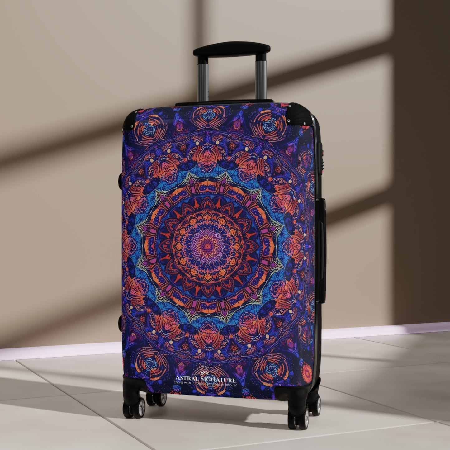 Astral Signature Purple Mandala Travel Suitcase