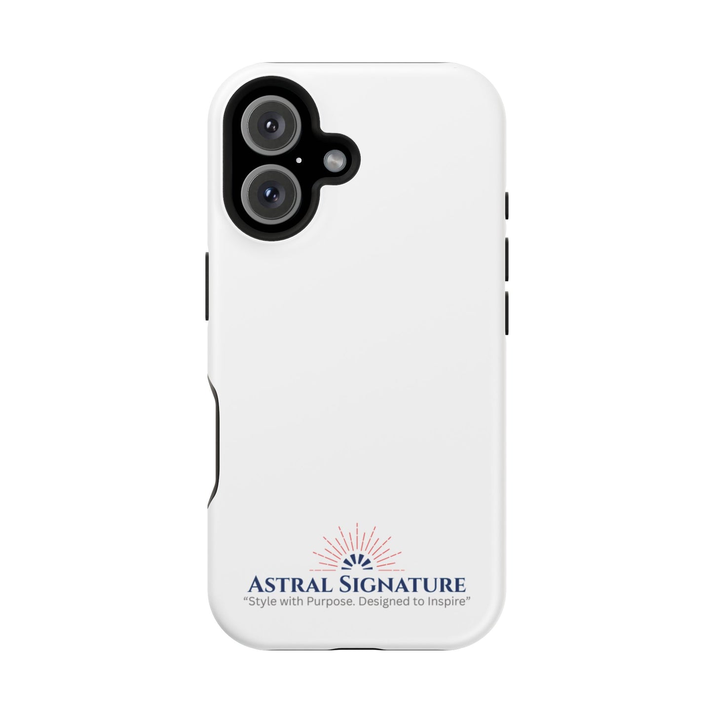 White Phone Case - Impact-Resistant White iPhone & Samsung Galaxy Case by Astral Signature