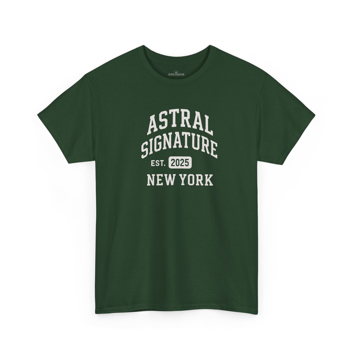 Astral Signature Tee Est. New York 2025, T-shirts in darker colors by Astral Signature