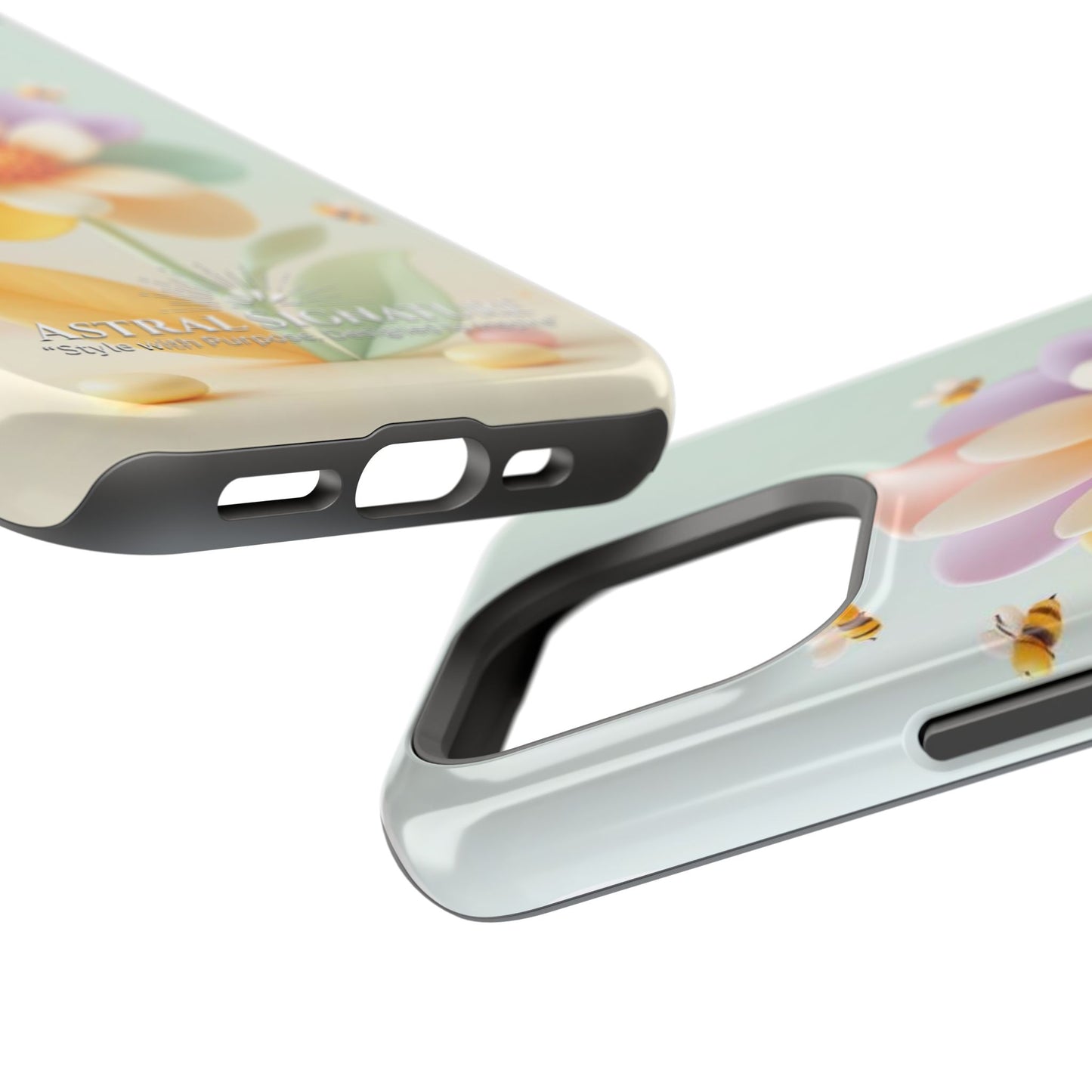 Phone Case Impact-Resistant, Calming 3D Flower Phone Case Impact-Resistant Case for Kids and Adults - Astral Signature