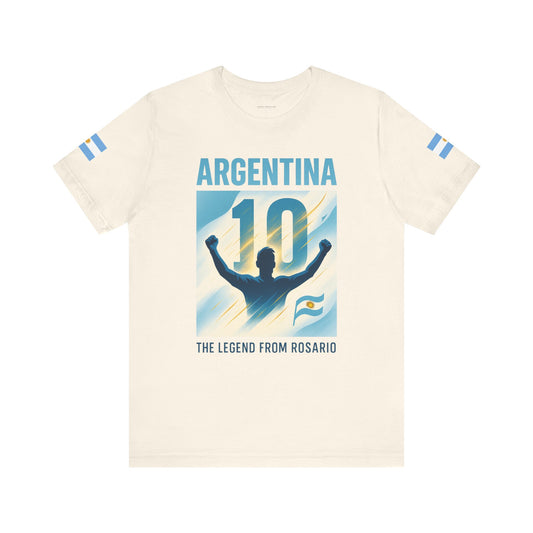 Argentina Legend from Rosario Team Tee - Casual Fashion T-Shirt, USA World Cup 2026 Limited Edition