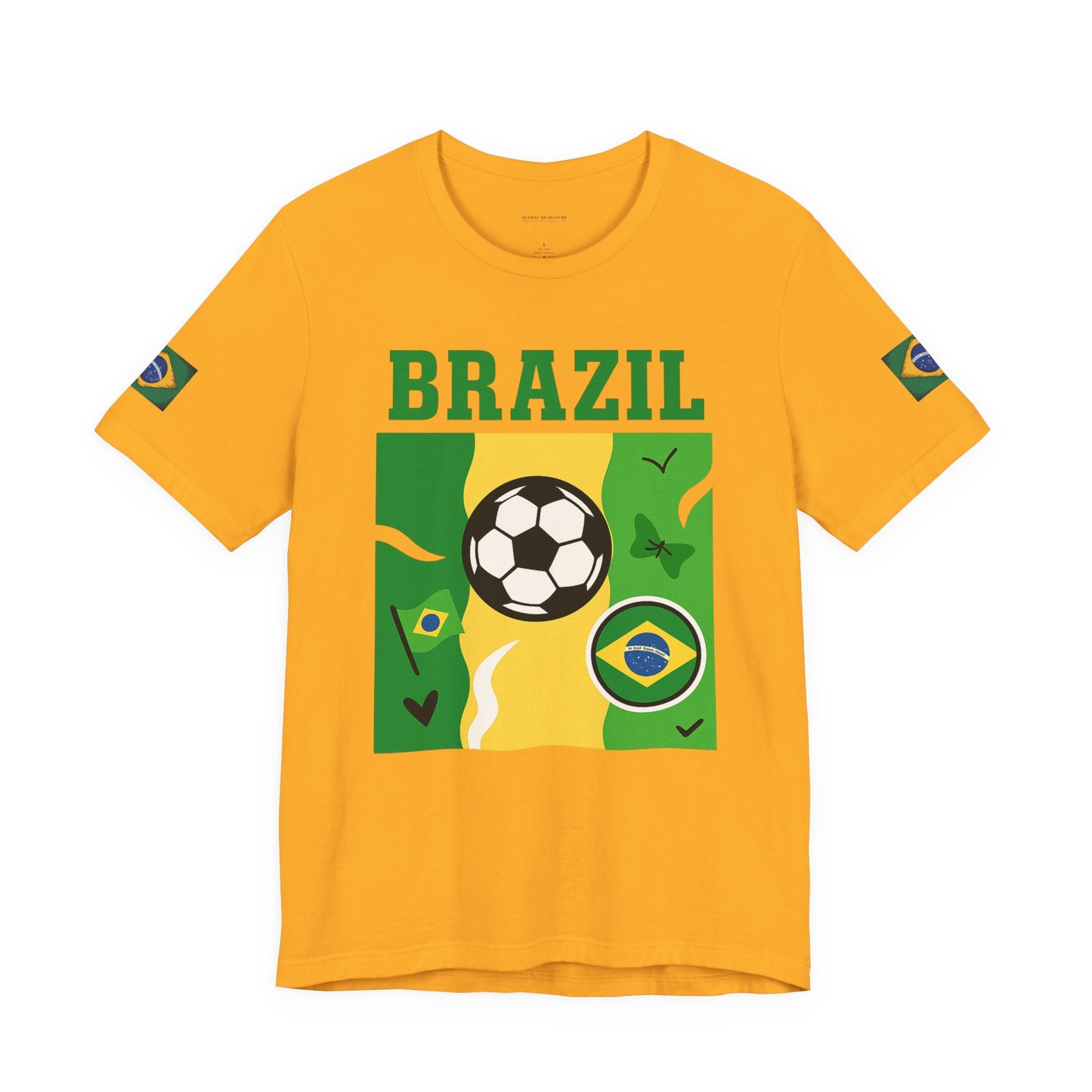 Casual Fashion T-Shirt - GO BRAZIL Team Tee - USA World Cup 2026 Limited Edition