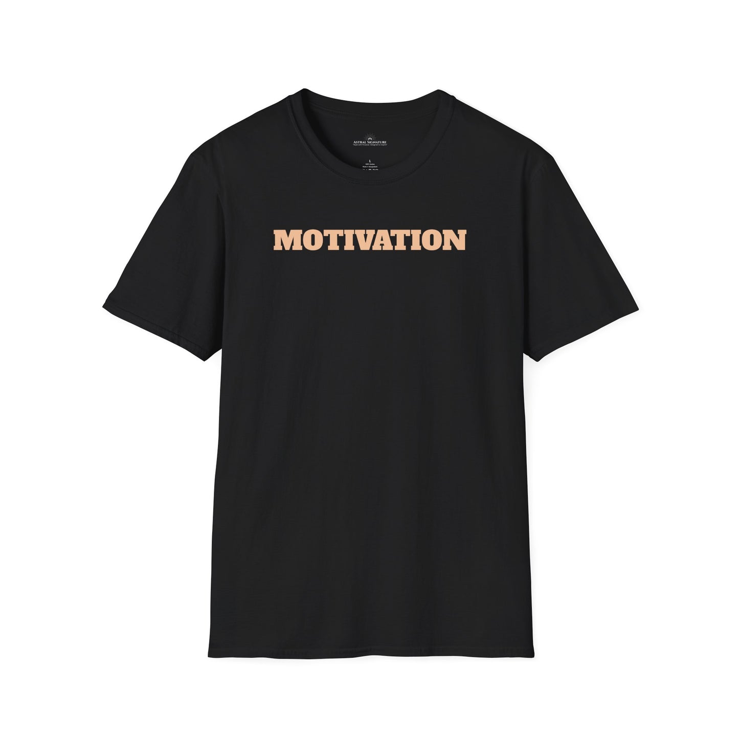 Motivation Tee, Essence Style Unisex Softstyle T-Shirt, White Label by Astral Signature